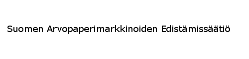 Foundation for the Advancement of Finnish Securities Markets logo. Hyperlink goes to the foundations home page